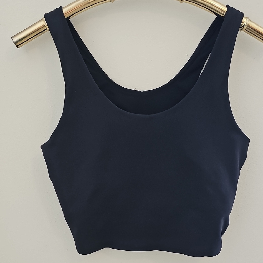Outdoor Voices Black Sports Bra Crop Top. Size Small.